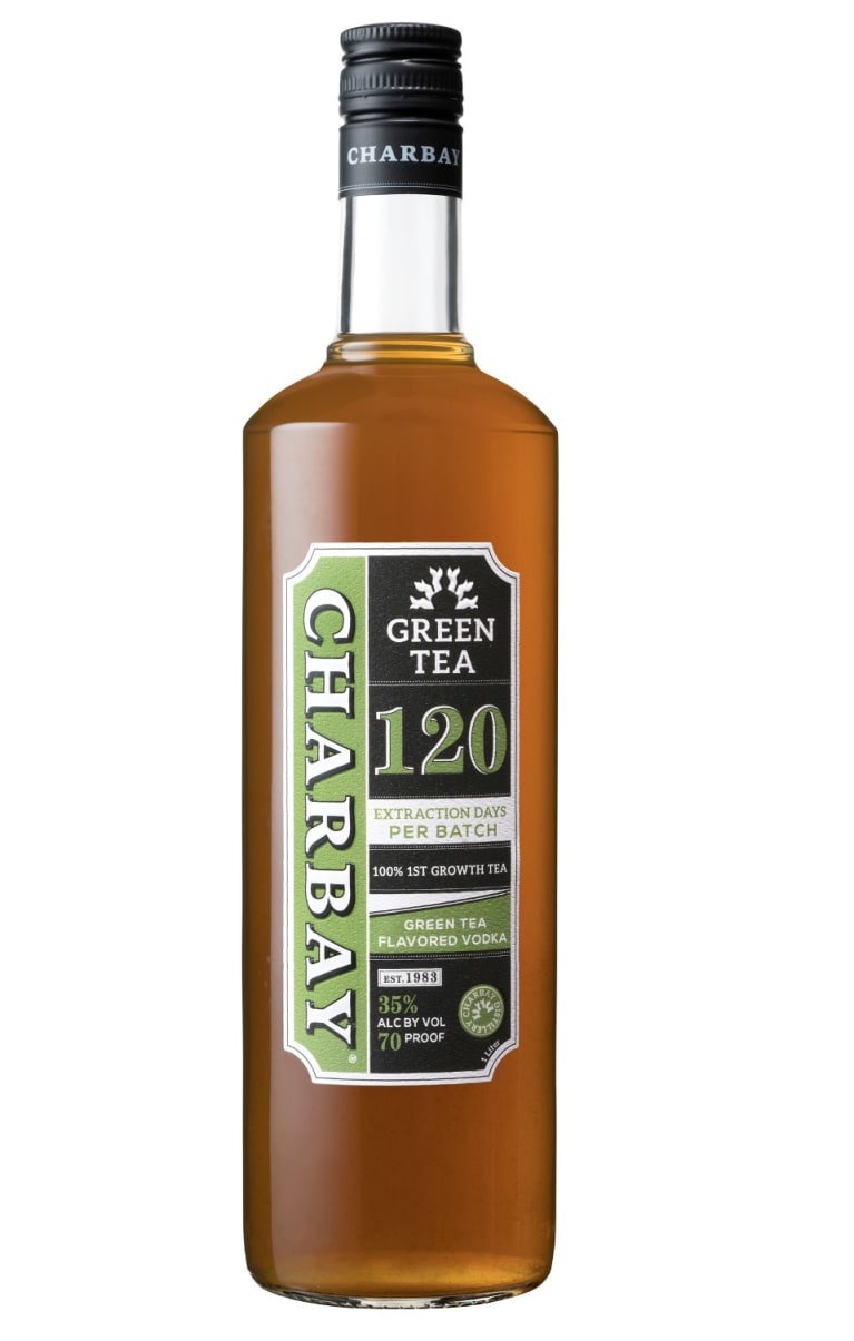Charbay Green Tea Vodka (1 Liter) Front Bottle Shot