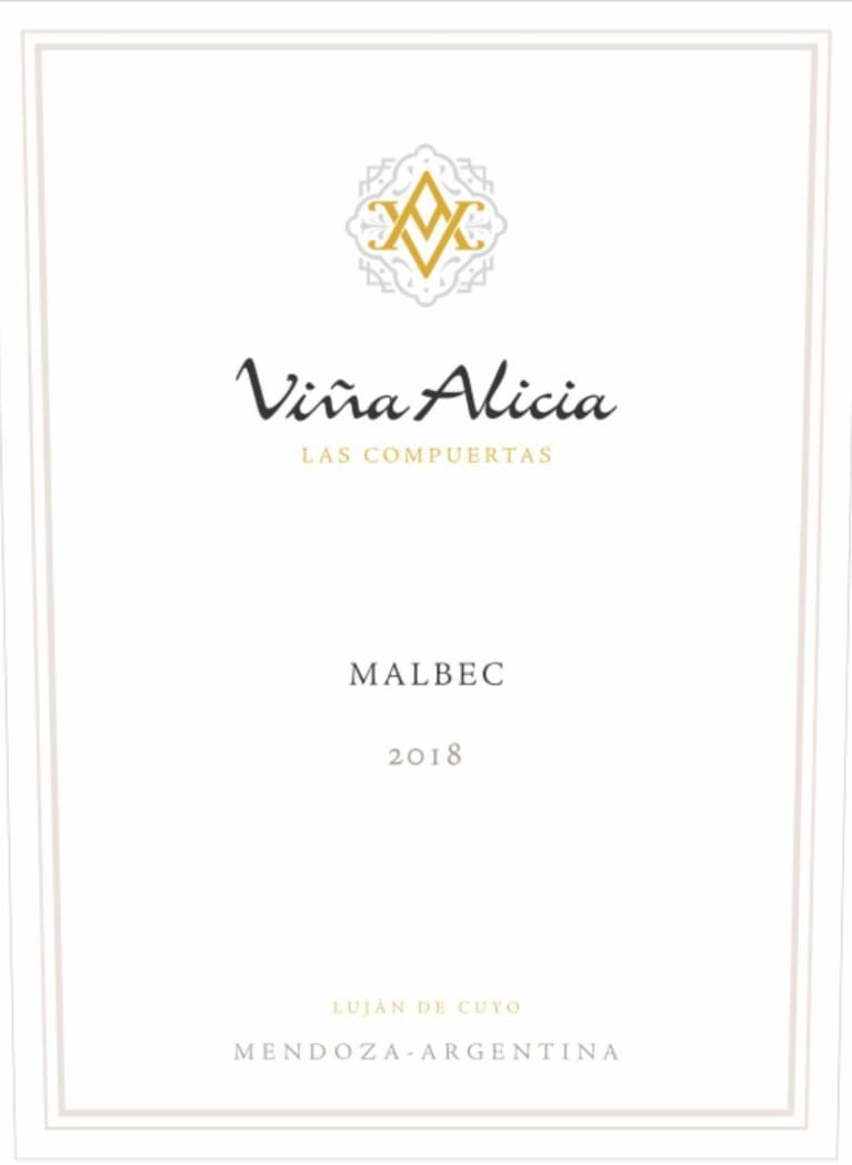 Vina Alicia Las Compuertas Malbec 2018