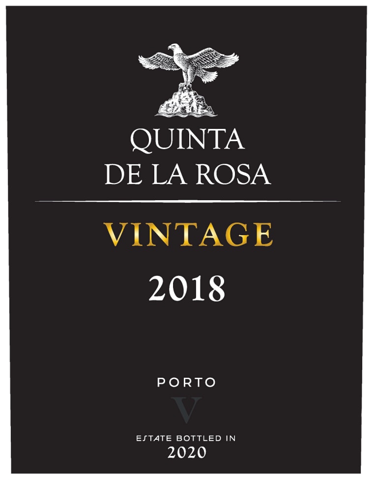 Quinta de la Rosa Vintage Port 2018 Front Label