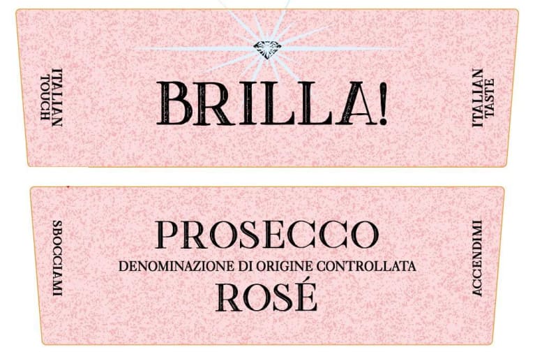 Casa Vinicola Botter Brilla Prosecco Rose 2021 Front Label