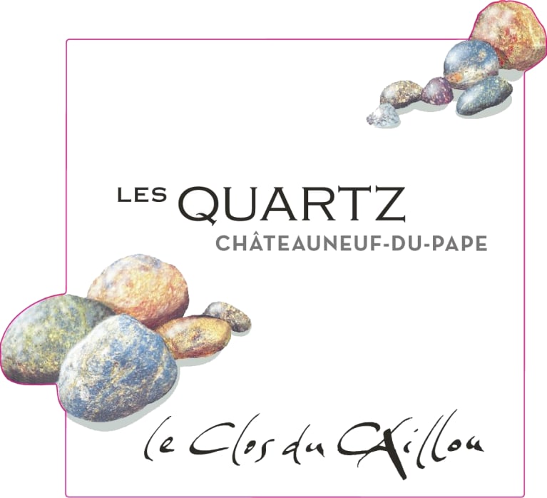 Clos du Caillou Chateauneuf-du-Pape Les Quartz 2018 Front Label