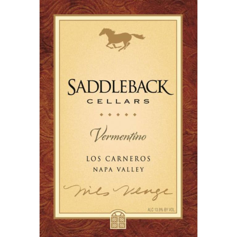Saddleback Los Carneros Vermentino 2020 Front Label