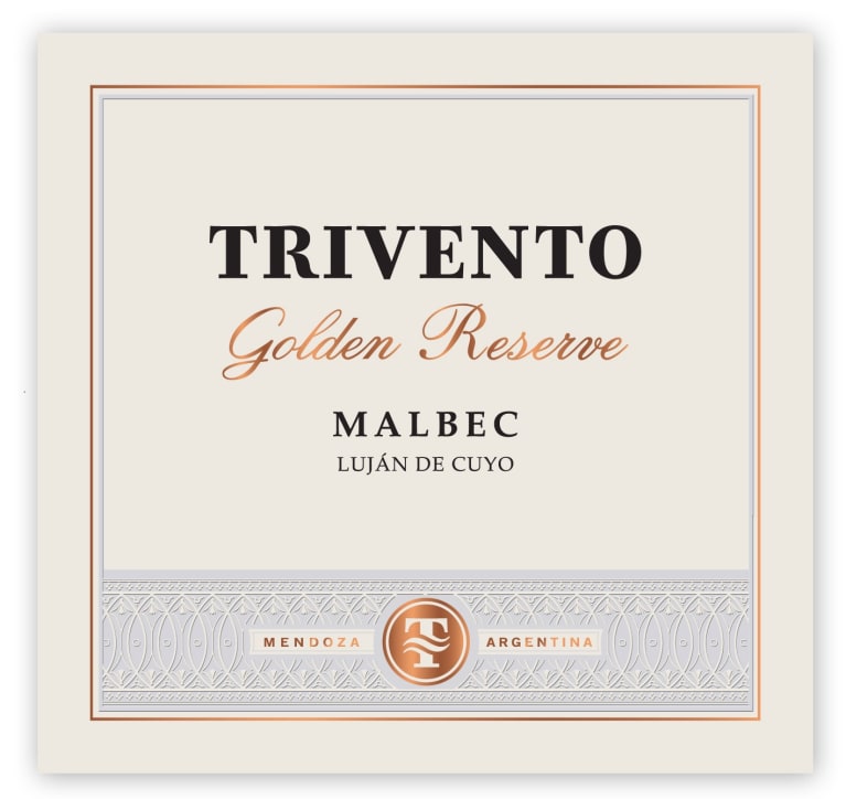 Trivento Golden Reserve Malbec 2018 Front Label