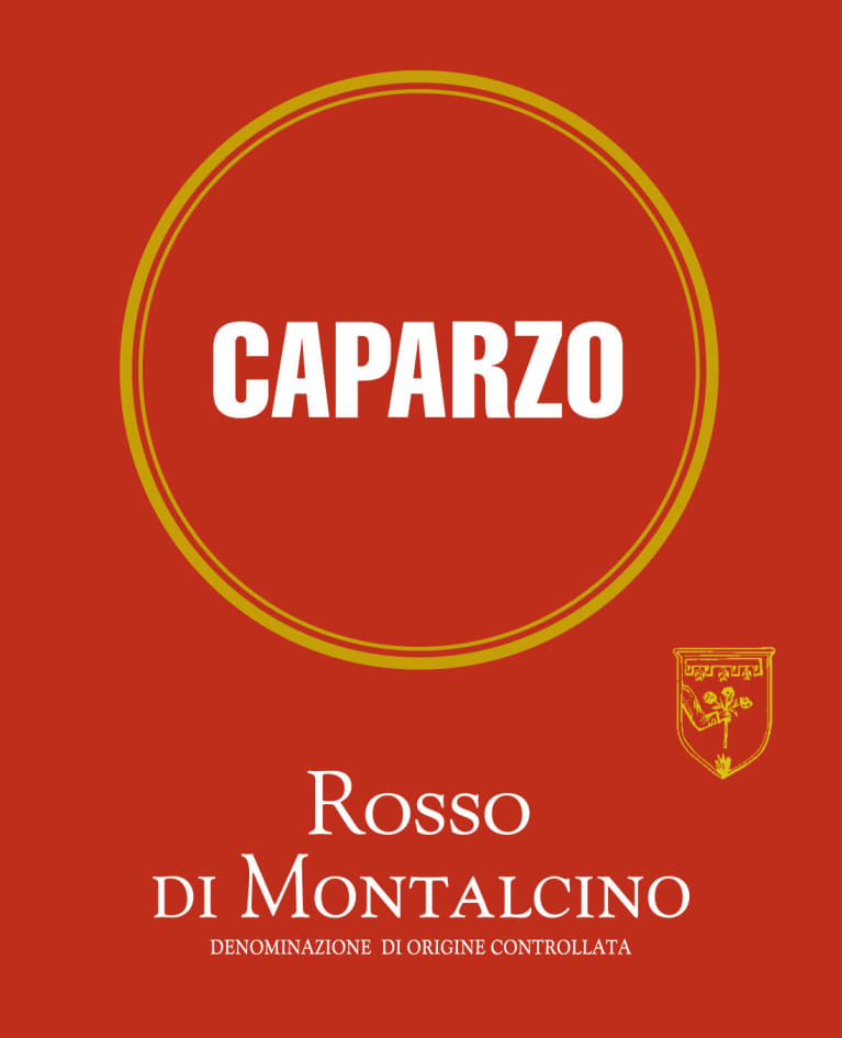 Caparzo Rosso di Montalcino 2020 Front Label