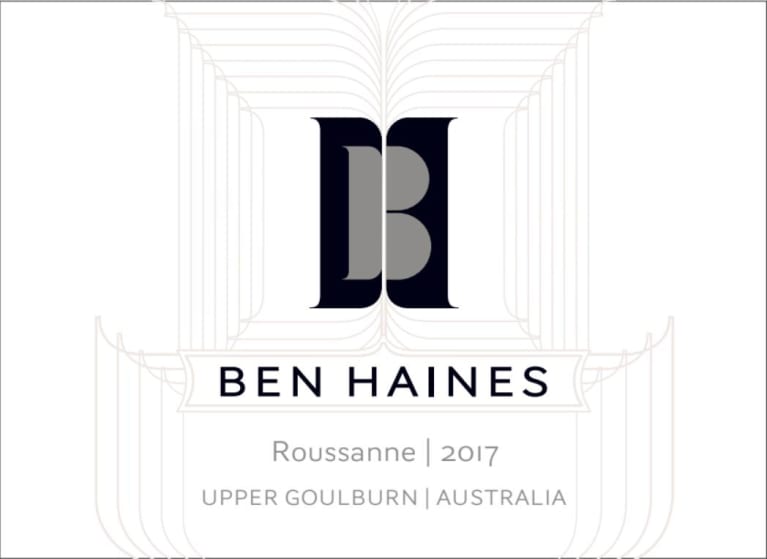 Ben Haines Roussanne 2017 Front Label