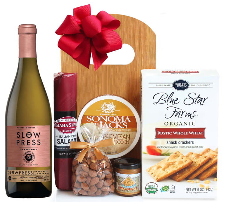 White Wine & Cheese Board Gift Set