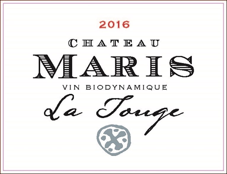 Chateau Maris La Touge 2016 Front Label