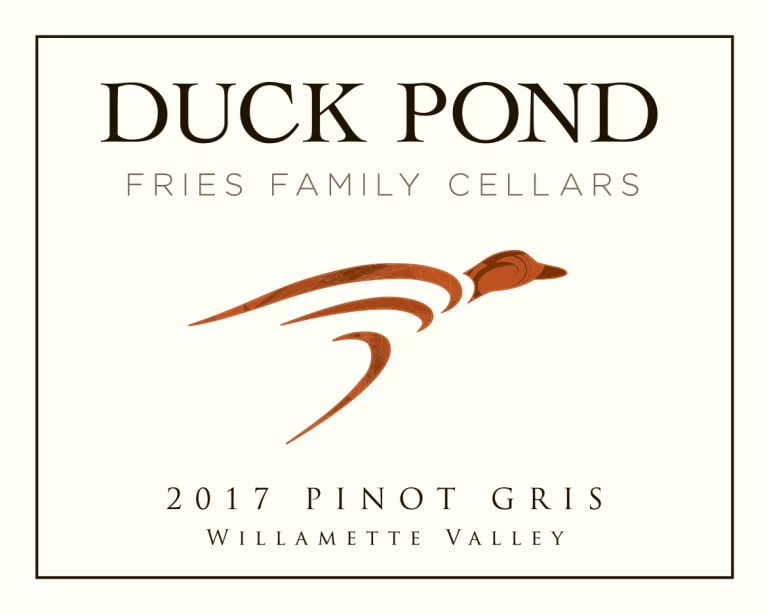 Duck Pond Pinot Gris 2017 Front Label