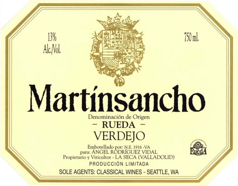 Angel Rodriguez Martinsancho Verdejo 2019 Front Label