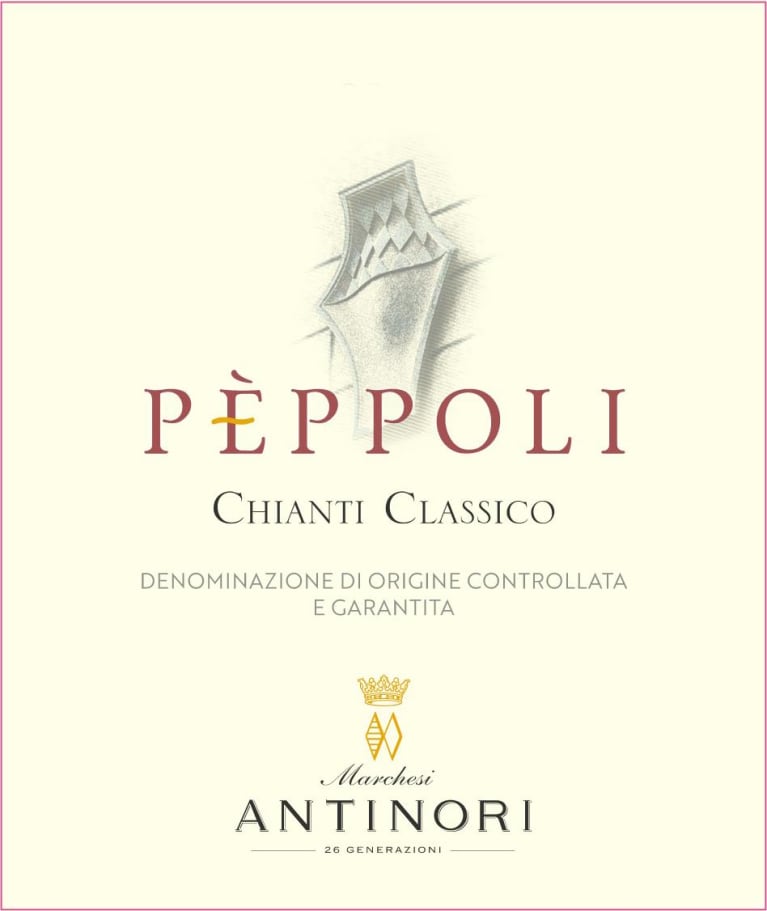 Antinori Peppoli Chianti Classico 2020 Front Label