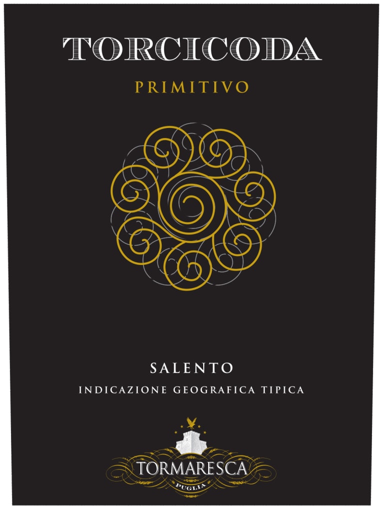 Tormaresca Torcicoda Primitivo 2019 Front Label