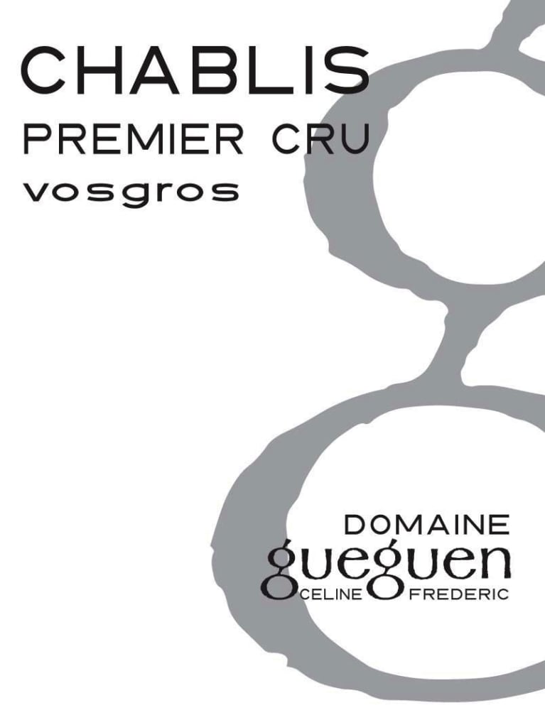 Flat front label of wine