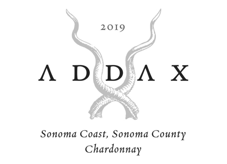Addax Sonoma Coast Chardonnay 2019 Front Label