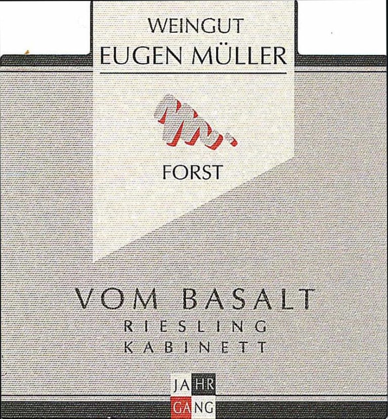 Eugen Muller Vom Basalt Pechstein Riesling 2018