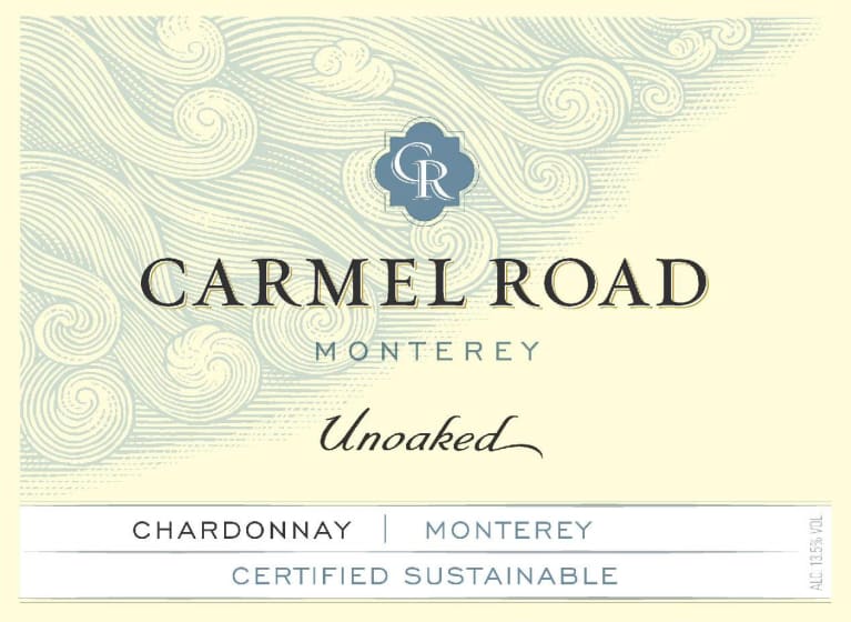 Carmel Road Monterey Unoaked Chardonnay 2017 Front Label