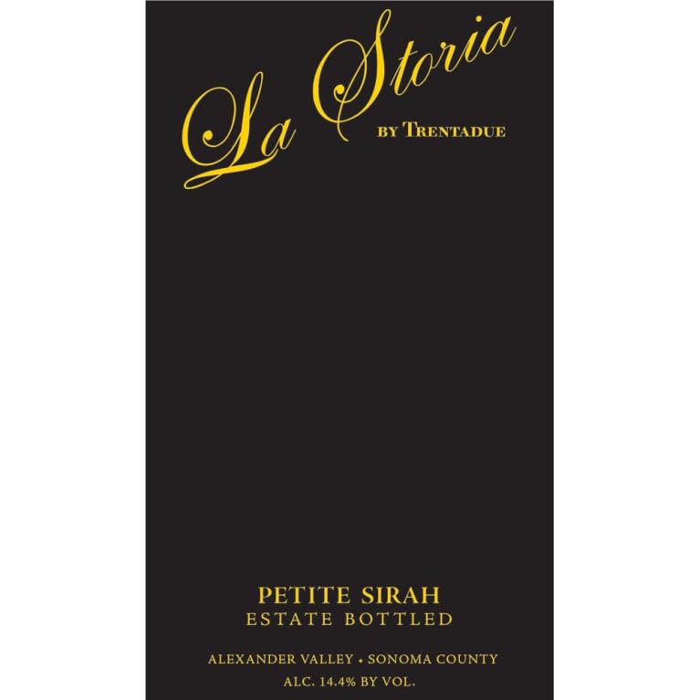 Trentadue La Storia Petite Sirah 2019 Front Label