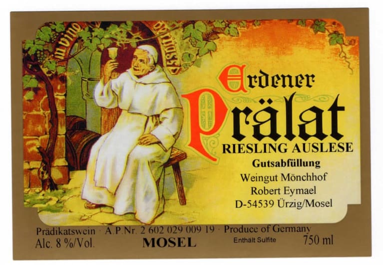 Monchhof Erdener Pralat Riesling Auslese 2019 Front Label