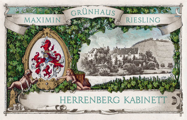 Maximin Grunhaus Herrenberg Riesling Kabinett 2021 Front Label