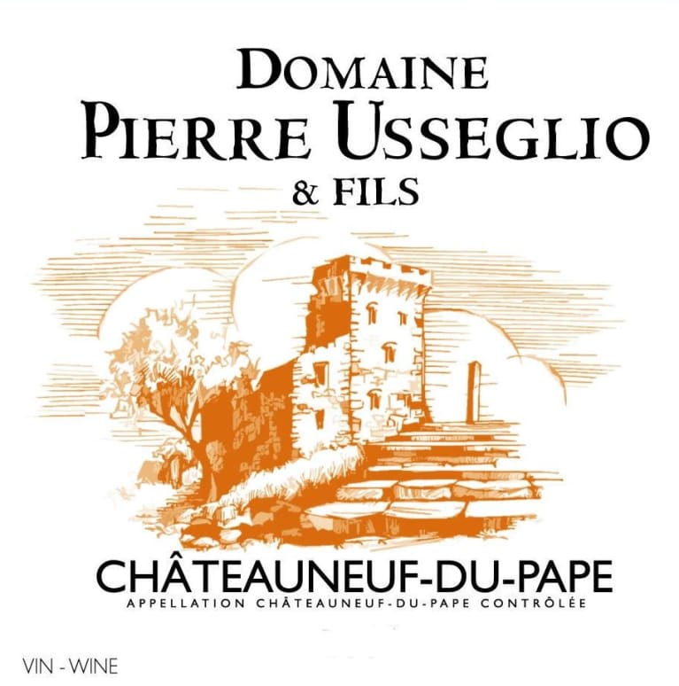 Domaine Pierre Usseglio et Fils Chateauneuf-du-Pape 2007 Front Label