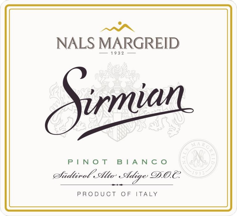 Nals Margreid Sirmian Pinot Bianco 2020 Front Label