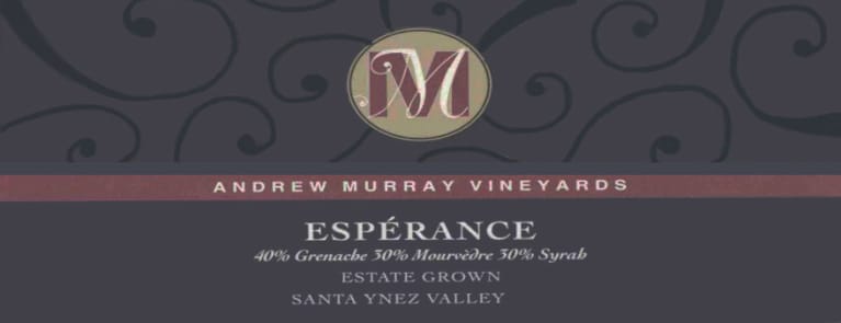 Andrew Murray Esperance Red Blend 2005 Front Label