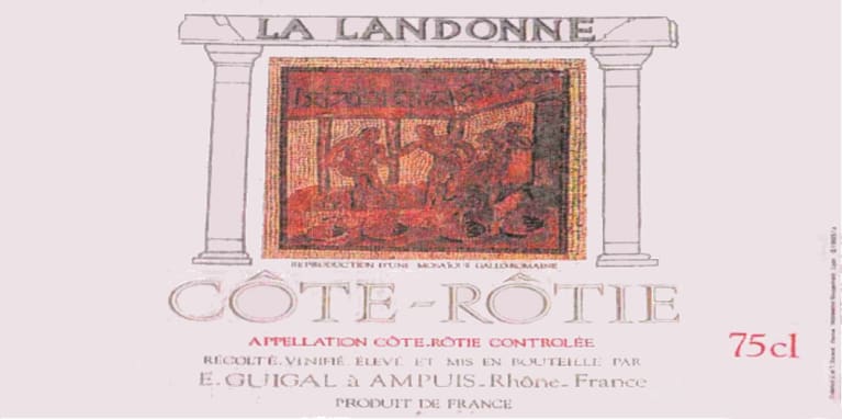 Guigal Cote Rotie La Landonne 1991 Front Label