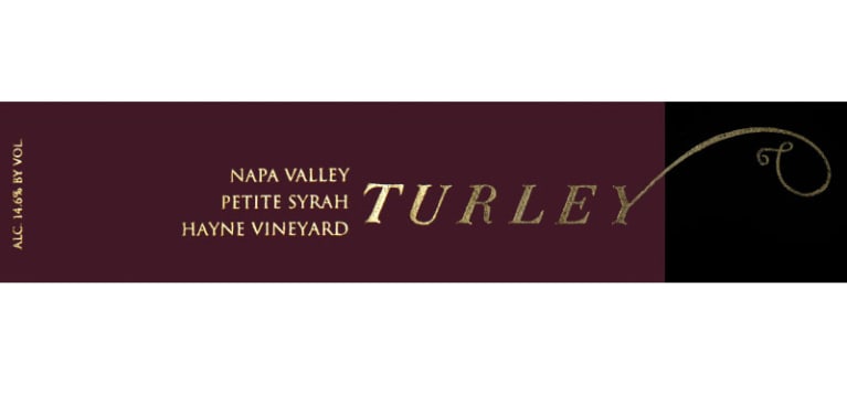 Turley Hayne Vineyard Petite Syrah 2018 Front Label