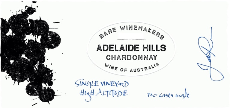 Bare Winemakers Chardonnay 2021 Front Label
