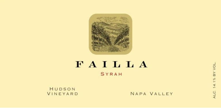 Failla Hudson Vineyard Syrah 2018 Front Label